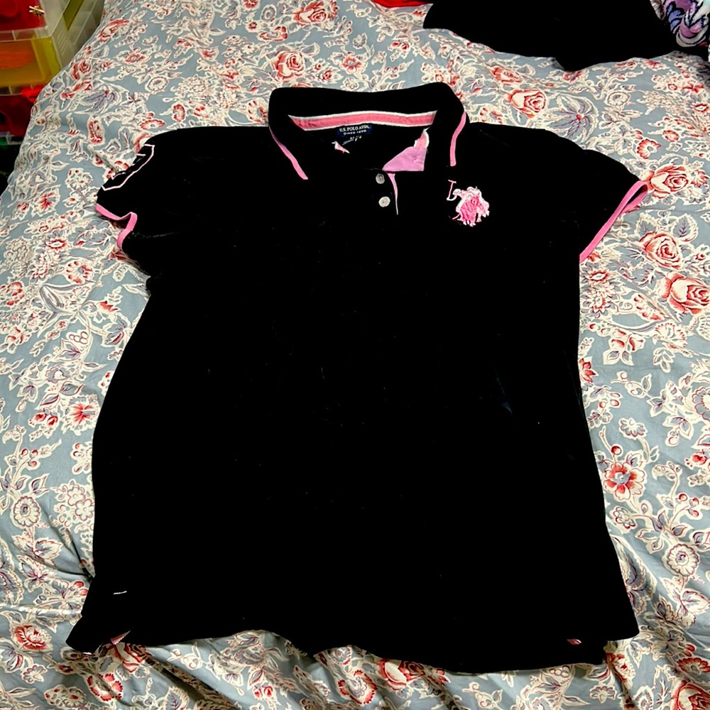 Black polo shirt by u.s polo assn